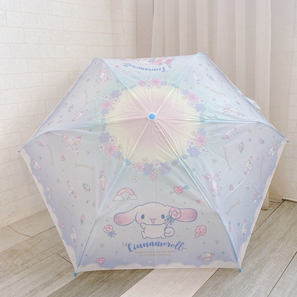 🎈彩虹尾巴🎈三麗鷗暢銷彎把傘☂️雨傘 折傘 折疊傘 Kitty 美樂蒂 大耳狗喜拿 酷洛米 夢奇奇-細節圖4