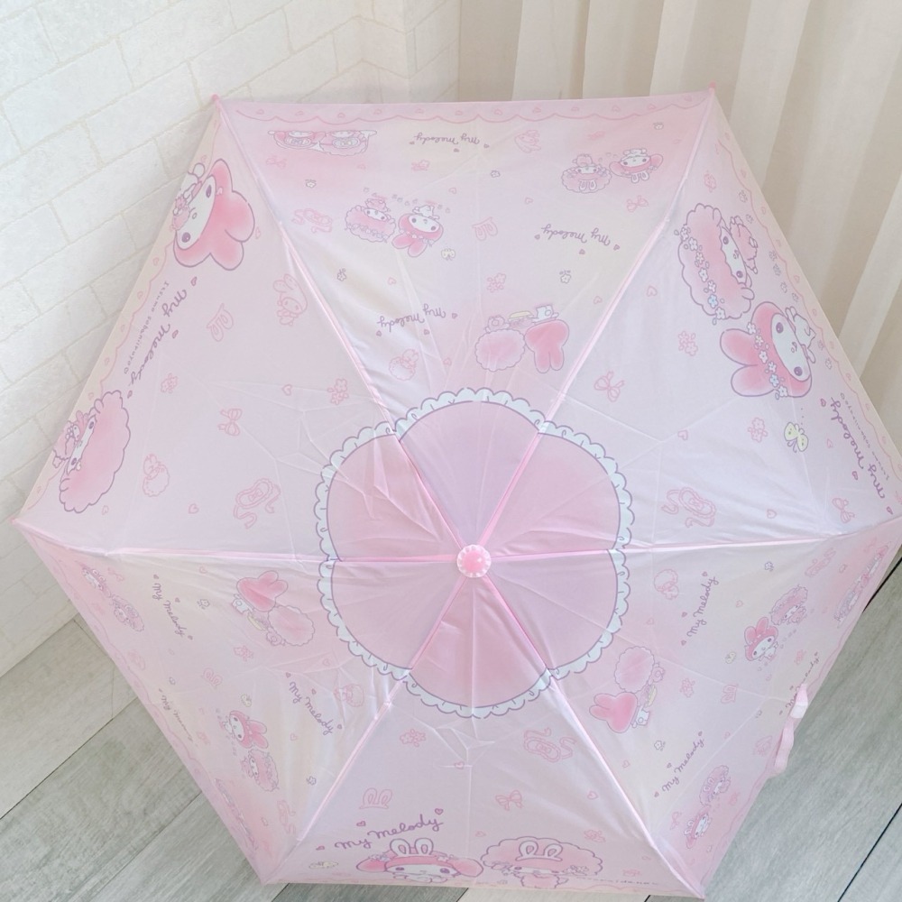 🎈彩虹尾巴🎈三麗鷗暢銷彎把傘☂️雨傘 折傘 折疊傘 Kitty 美樂蒂 大耳狗喜拿 酷洛米 夢奇奇-細節圖7
