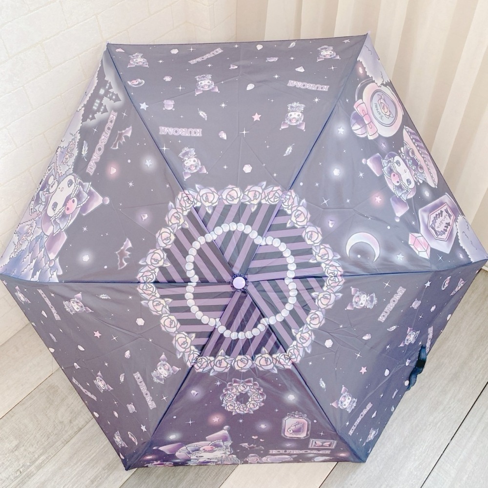 🎈彩虹尾巴🎈三麗鷗暢銷彎把傘☂️雨傘 折傘 折疊傘 Kitty 美樂蒂 大耳狗喜拿 酷洛米 夢奇奇-細節圖9