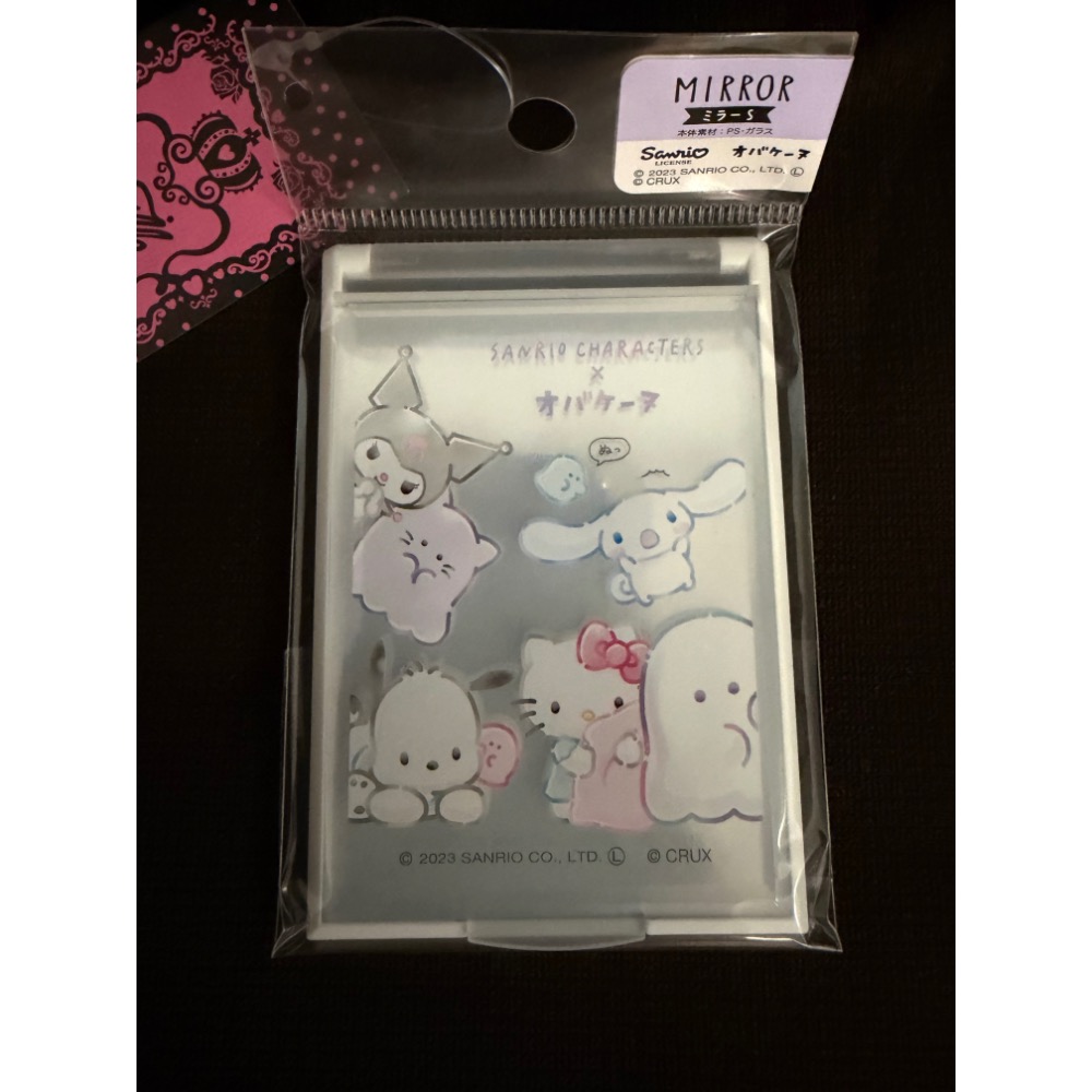【現貨】日本製三麗鷗幽靈系列隨身折鏡 鏡子 Kitty 酷洛米 大耳狗 帕恰狗-細節圖5
