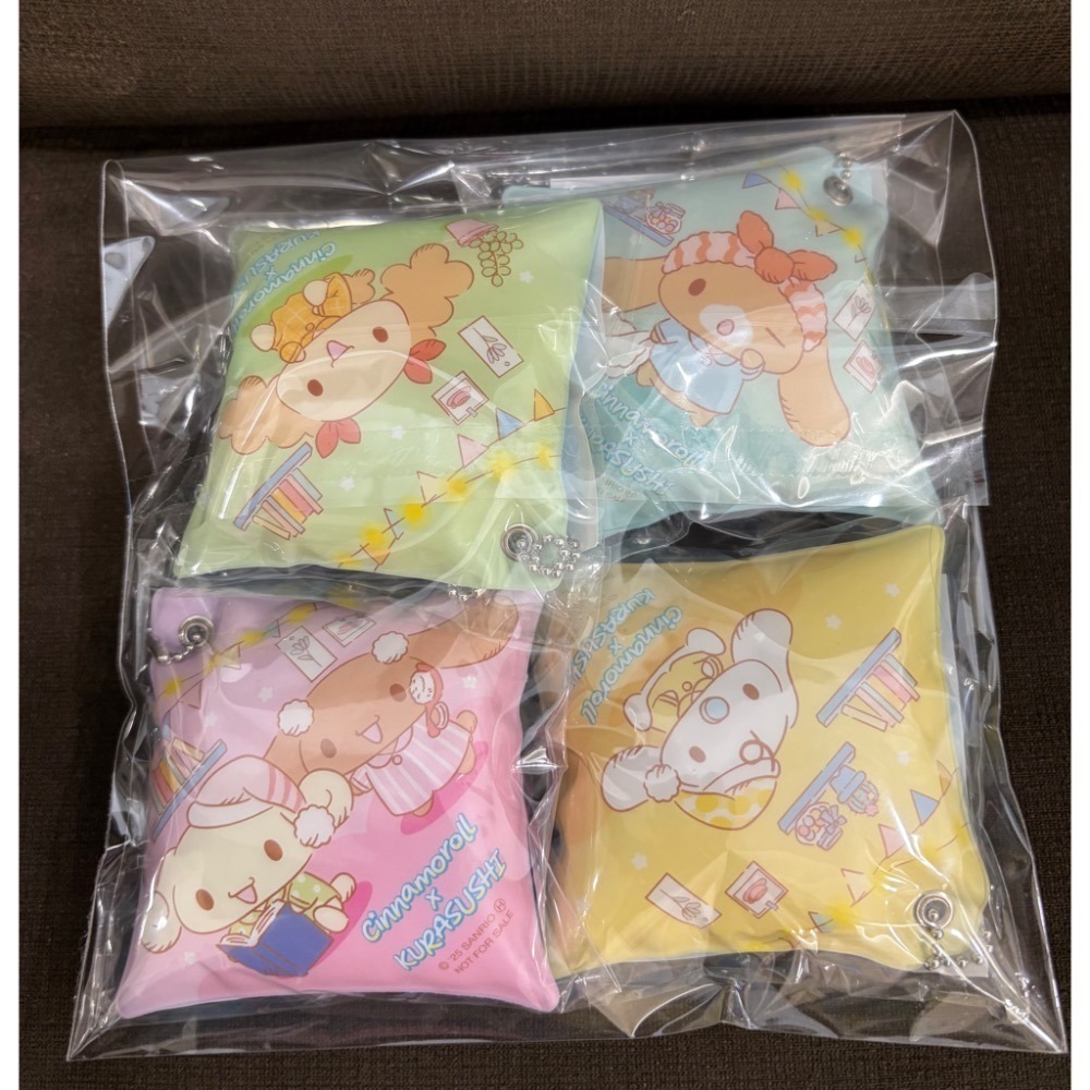【現貨】日本藏壽司限定 三麗鷗 大耳狗喜拿 立體造型吊飾 原創小坐墊吊飾 資料夾 日本限定 CINNAMOROLL-細節圖5