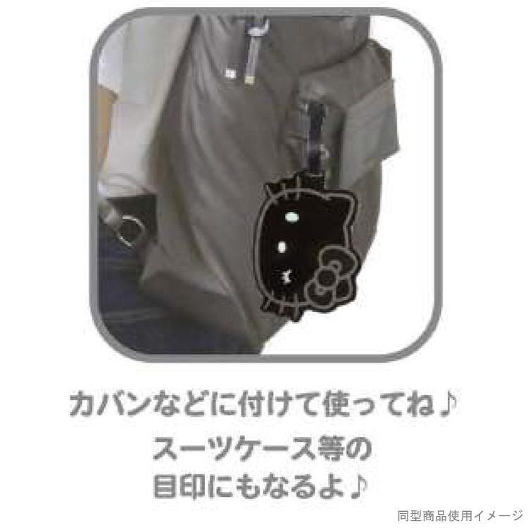 🎈彩虹尾巴🎈三麗鷗耀黑系列大臉票卡姓名掛牌 黑白系列 PVC卡套 行李吊牌 黑色KITTY大耳狗美樂蒂酷洛米花小兔-細節圖8