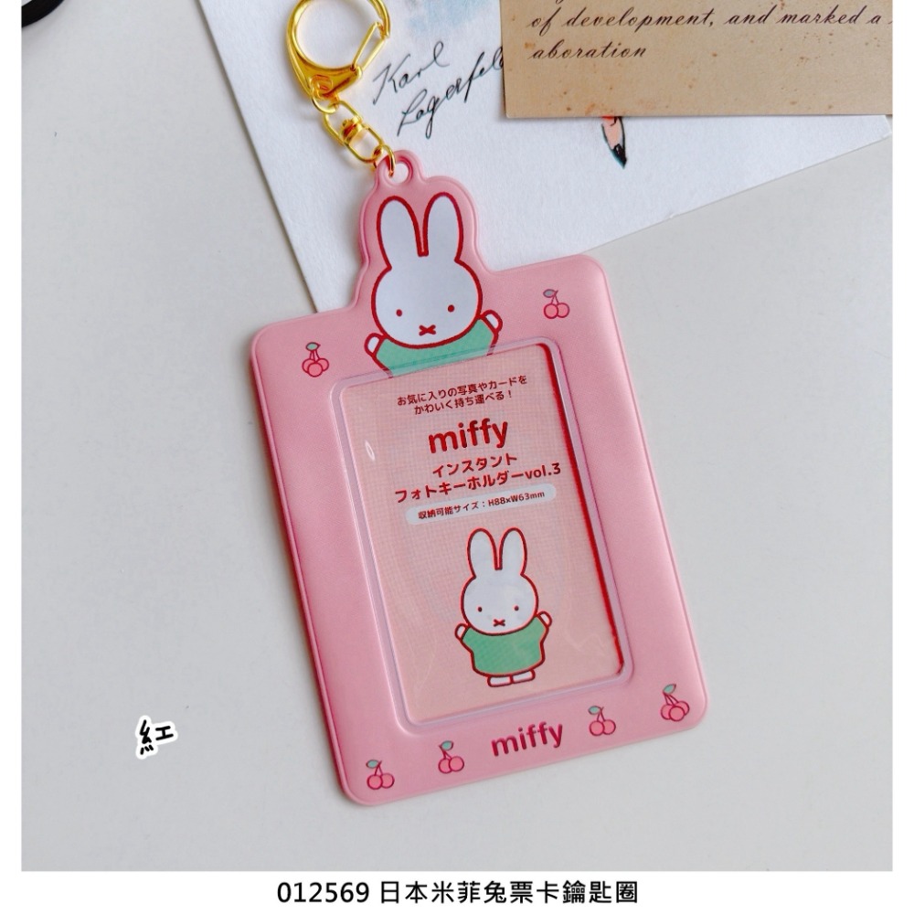 🎈彩虹尾巴🎈米菲兔票卡鑰匙圈 拍立得小卡收納套鑰匙圈 動作款 miffy 票卡夾 米飛兔-規格圖7