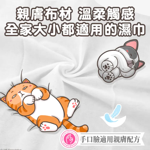 奈森克林 x 一神家族 純水柔濕巾 30抽(附蓋) 40抽 80抽(附蓋)  法鬥皮古款 濕紙巾-細節圖3