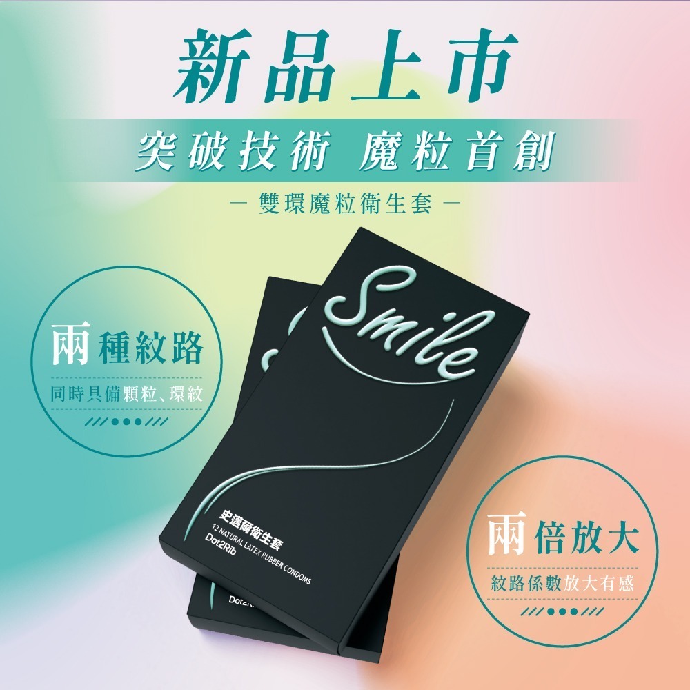 【想入飛飛】新款 SMILE 史邁爾 雙環魔粒 保險套 衛生套 成人情趣-細節圖4