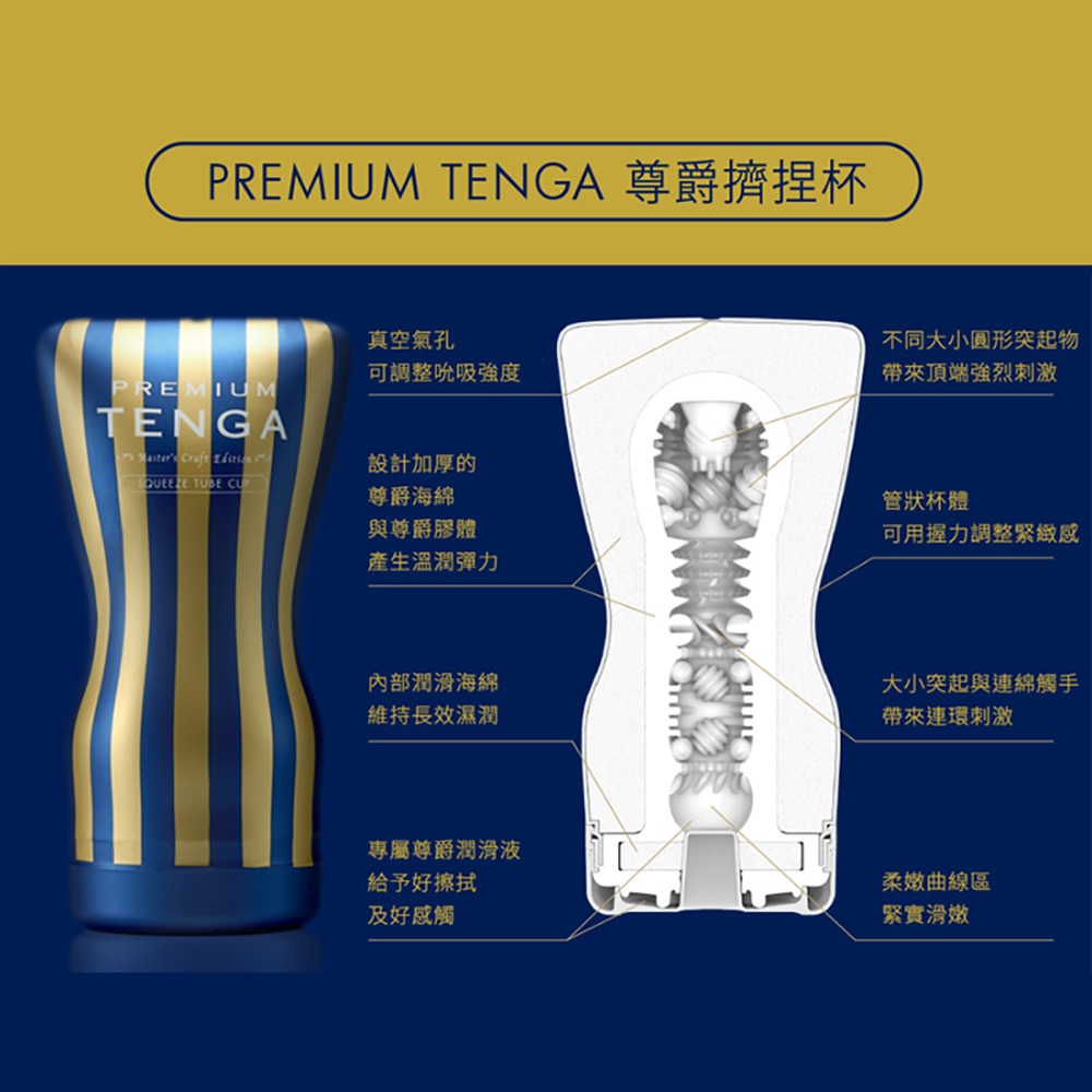 TENGA PREMIUM 尊爵版扭動 擠捏 真空 雙重 氣墊杯 情趣用品 精品-細節圖4