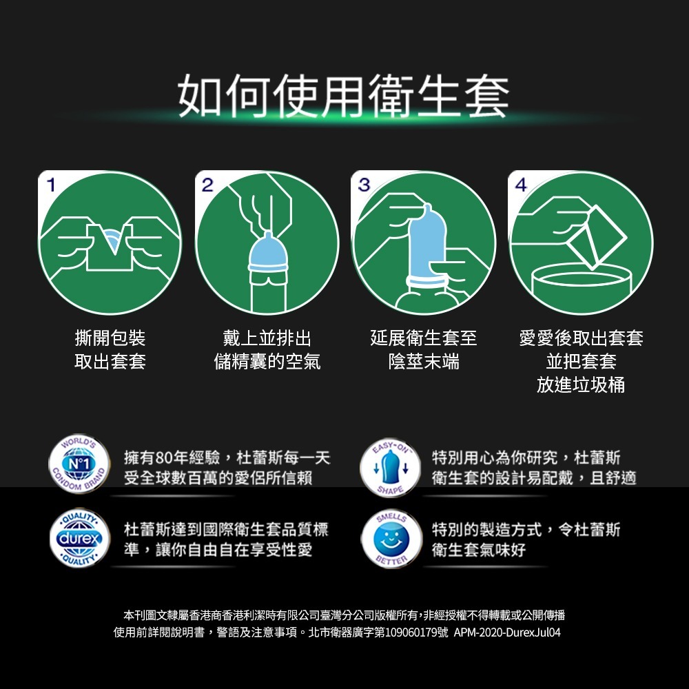 衝評價 超低優惠 Durex 杜蕾斯飆風碼保險套 3入/盒 情趣用品 保險套 衛生套 安全套 避孕套-細節圖5
