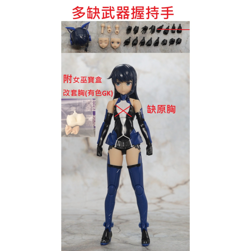 壽屋 女神裝置 殺肉 小芦睦海(剛毅) SOL 夜梟 機戰少女 Alice Gear Aegis-細節圖4