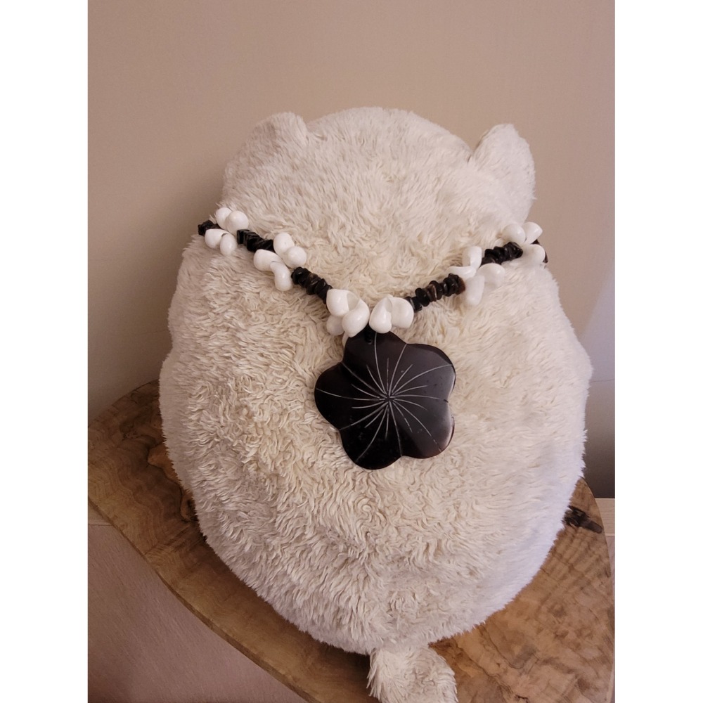 【鳩愛買】海洋渡假風貝殼項鍊（二手）-細節圖2