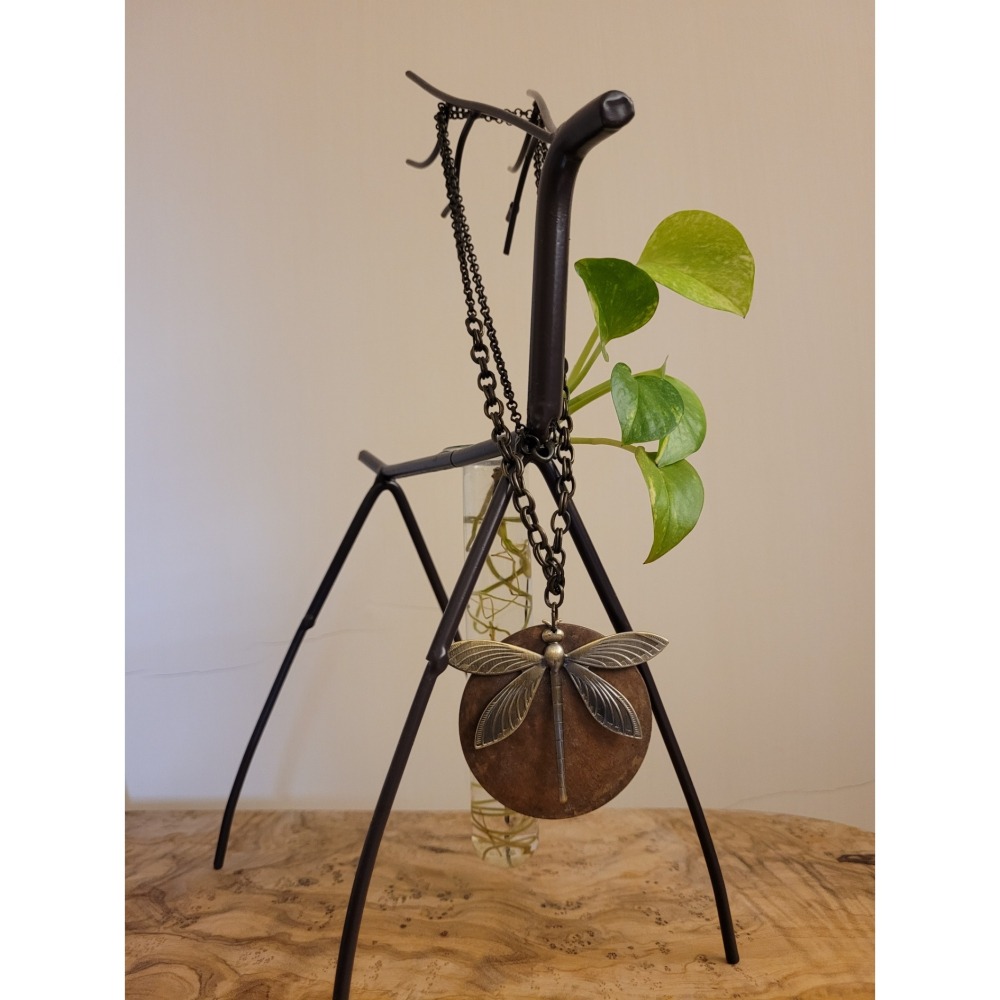 【鳩愛買】愜意感蜻蜓長項鍊（二手）-細節圖3