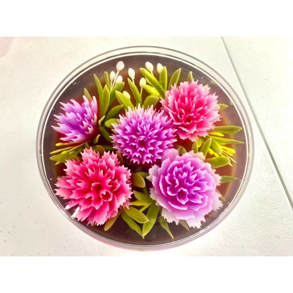 【米米姐柑仔店】天然蒟蒻果凍花5.5吋-細節圖2