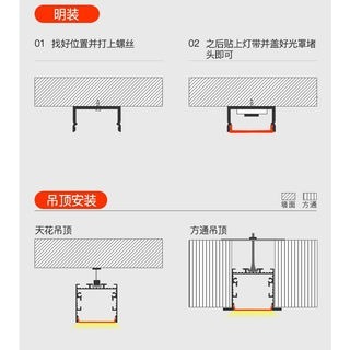 鋁條燈 線行燈 鋁槽燈 鋁槽 鋁條 硬條燈 線燈  設計師款-細節圖5