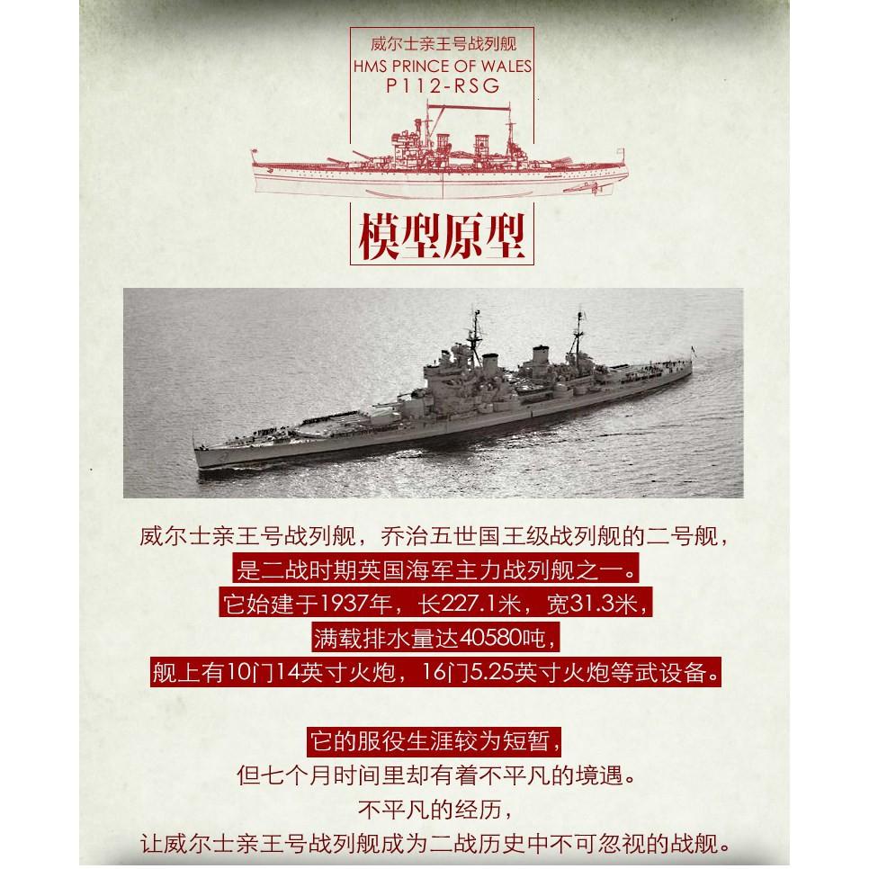 R&H 拼酷3D金屬拼圖模型-威爾士親王號戰列艦-細節圖2