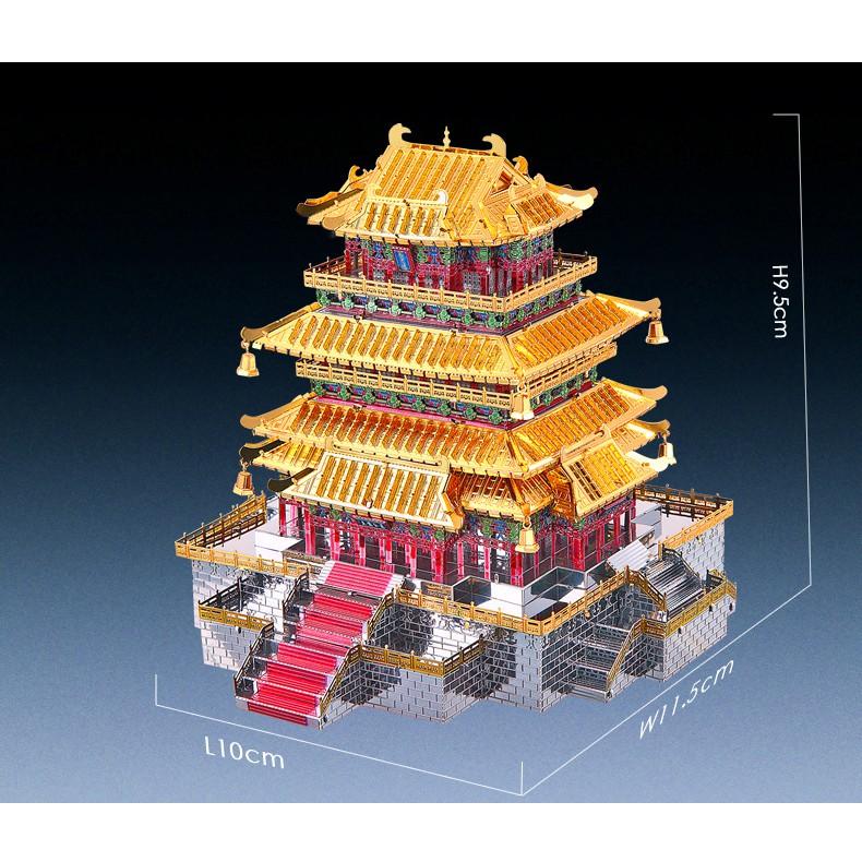 R&H 拼酷3D金屬拼圖模型-鸛雀樓-細節圖8