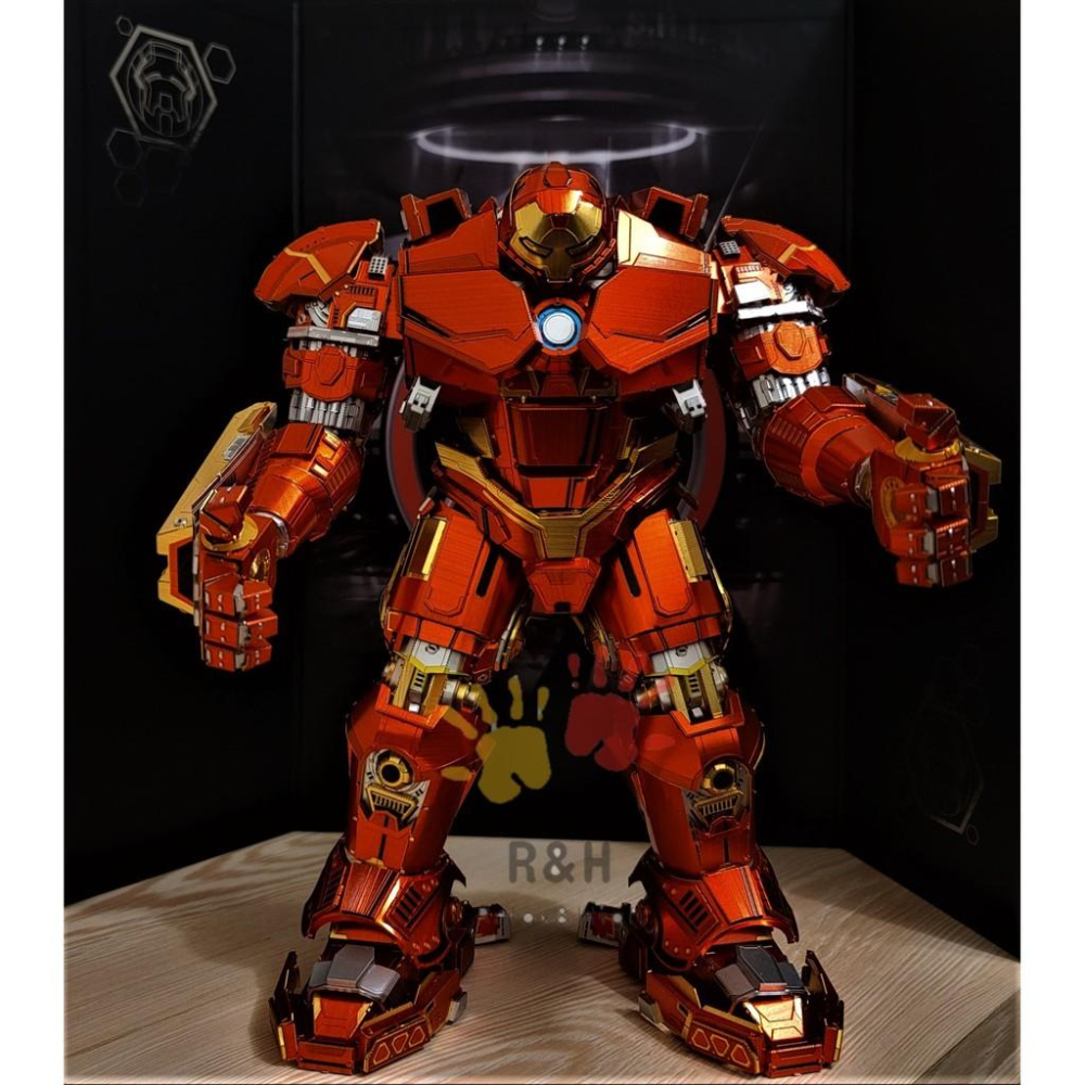 R&H 新品  拼酷 漫威系列 3D金屬拼圖模型-浩克毀滅者 反浩克裝甲-細節圖2