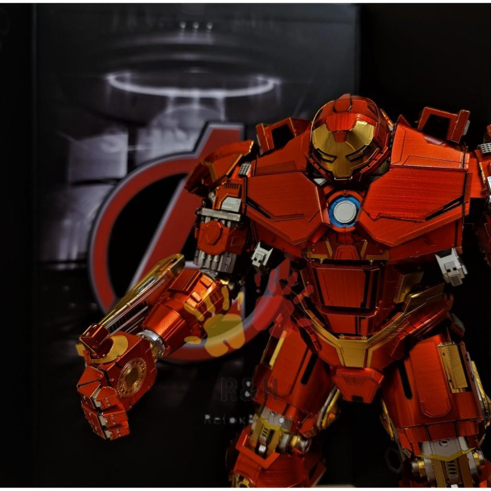 R&H 新品  拼酷 漫威系列 3D金屬拼圖模型-浩克毀滅者 反浩克裝甲-細節圖4