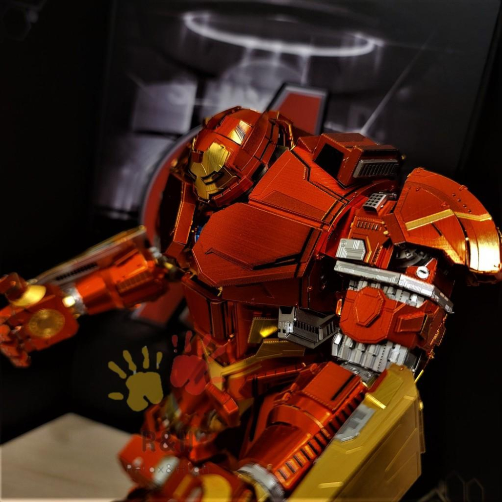 R&H 新品  拼酷 漫威系列 3D金屬拼圖模型-浩克毀滅者 反浩克裝甲-細節圖5