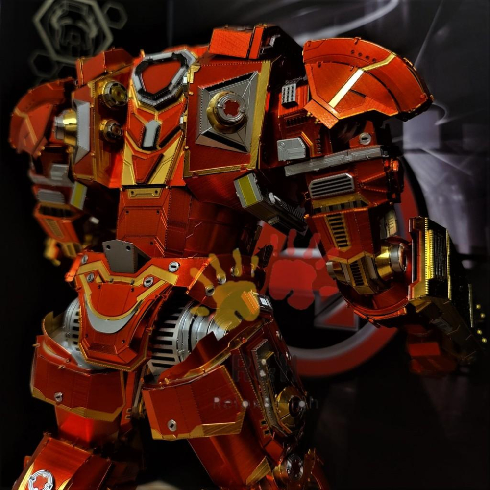 R&H 新品  拼酷 漫威系列 3D金屬拼圖模型-浩克毀滅者 反浩克裝甲-細節圖6