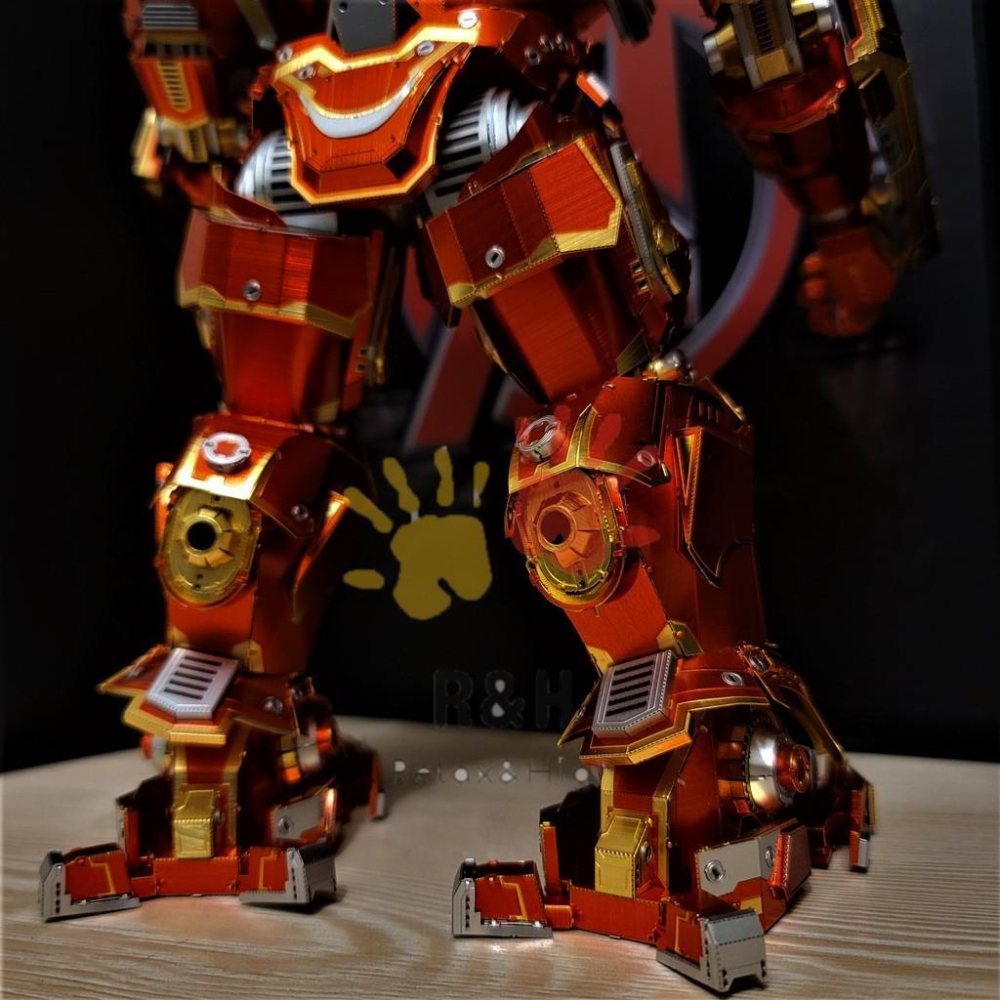 R&H 新品  拼酷 漫威系列 3D金屬拼圖模型-浩克毀滅者 反浩克裝甲-細節圖7