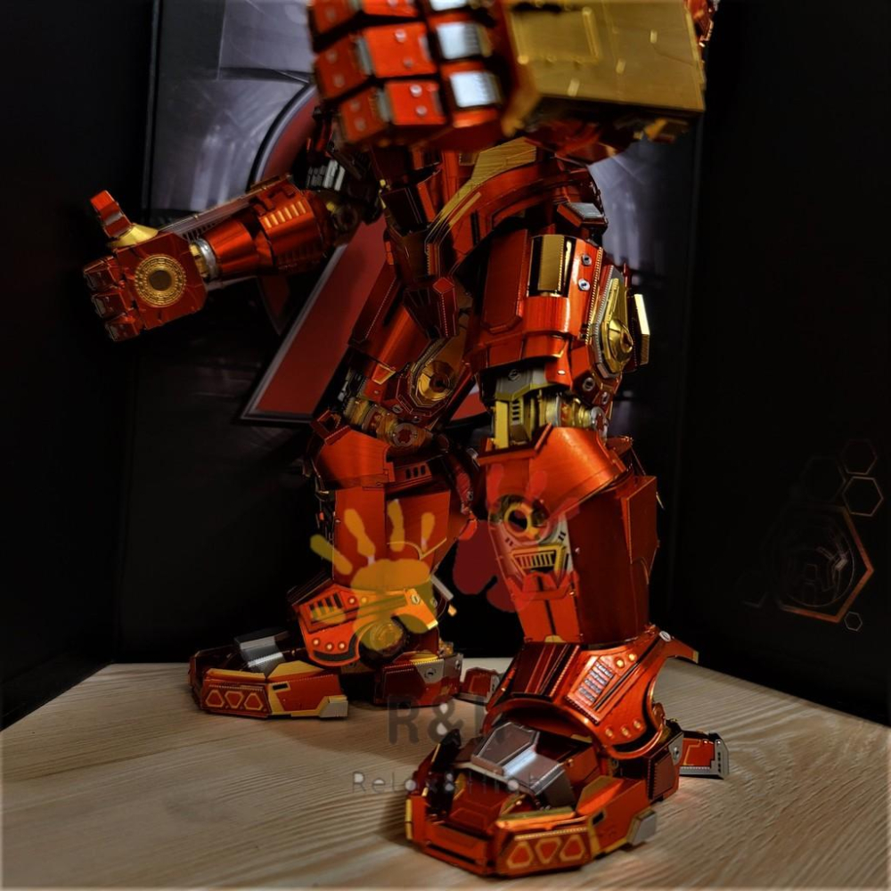 R&H 新品  拼酷 漫威系列 3D金屬拼圖模型-浩克毀滅者 反浩克裝甲-細節圖8
