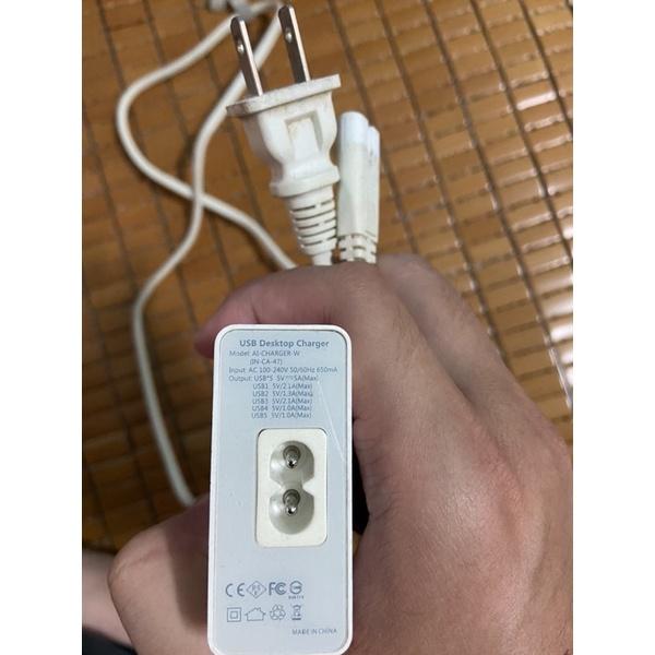 anidees 五port 25W 充電器 二手-細節圖2