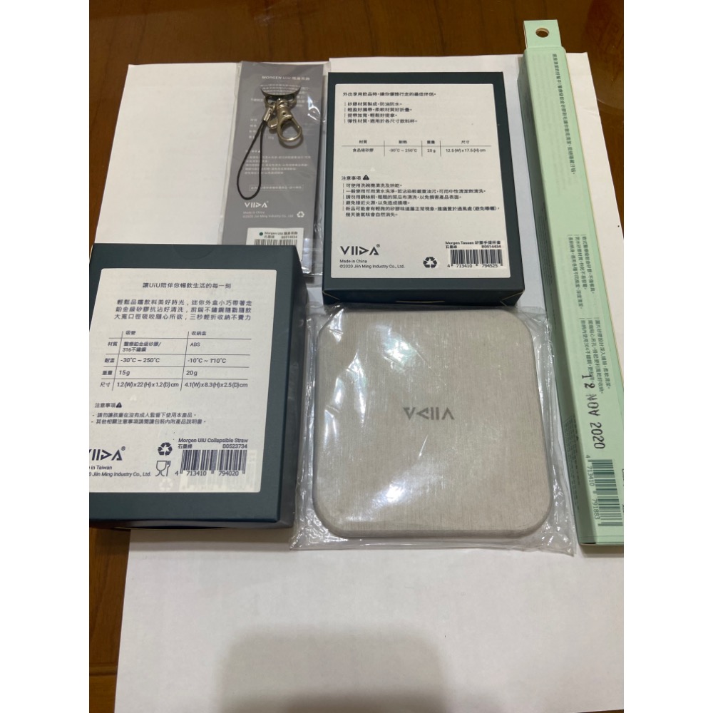 10組為一單位VIIDA UiU環保粗吸管 石墨綠 送 飲料提袋 收納盒 粗吸管刷 吊飾 硅藻土杯墊-細節圖2