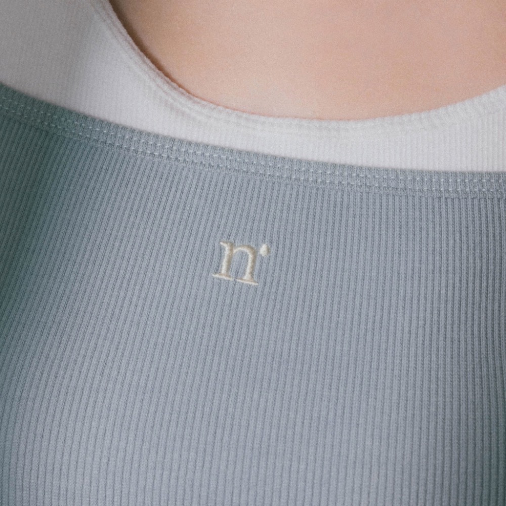 PAZZO ​MIT logo刺繡方領抽繩上衣(佑妮聯名款) 牙白/S-細節圖5