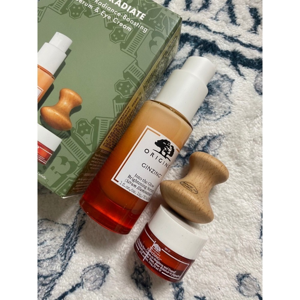 ✨失心瘋頻道✨⚠現貨⚠ORIGINS品木宣言元氣十足亮眼眼霜ml 元氣十足亮顏C精華30ml 眼部按摩蘑菇頭-細節圖2