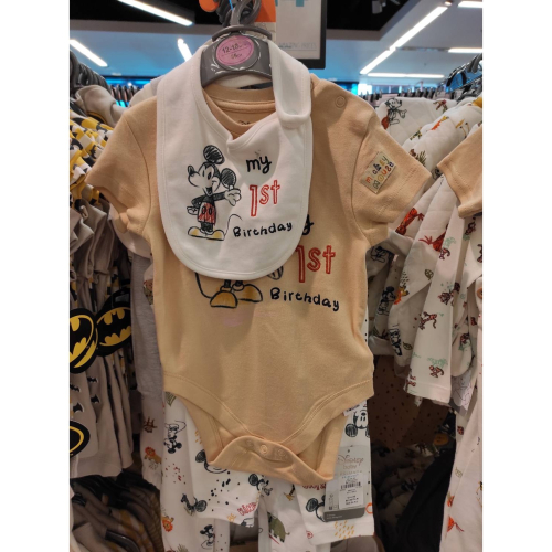 🧡現貨🧡歐洲連線代購 Primark Disney 迪士尼 米奇 包屁衣 男寶 女寶 週歲 套裝 抓周套裝 生日套裝