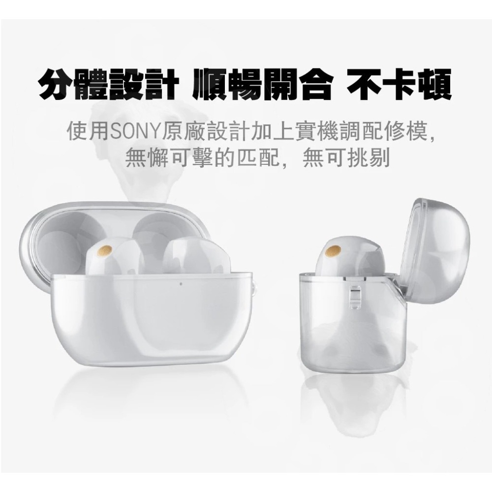 【GOGO3C 】SONY WF-1000XM5 獨家開模生產 最強透明殼 耳機保護套 完美保護 防摔防塵 支援無線充電-細節圖6
