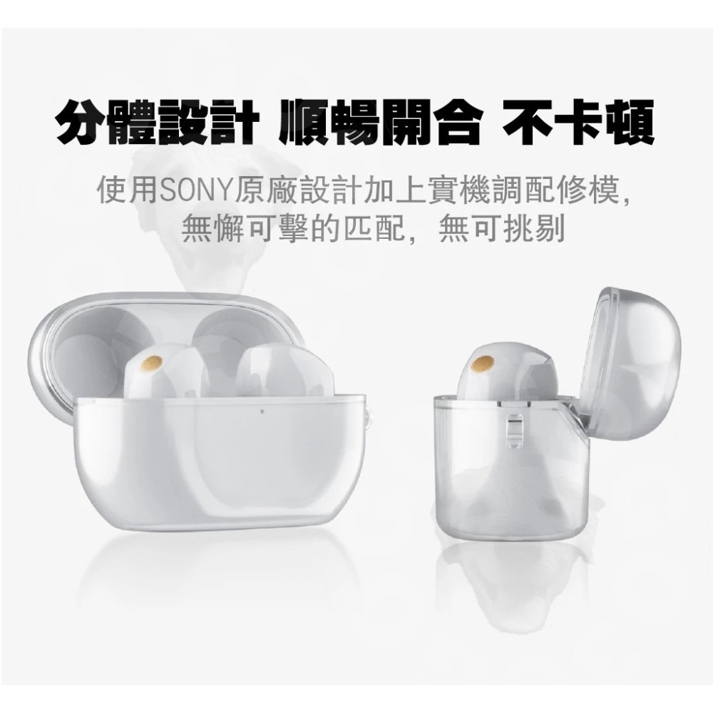 【GOGO3C 】SONY WF-1000XM5 獨家開模生產 最強透明殼 耳機保護套 完美保護 防摔防塵 支援無線充電-細節圖6