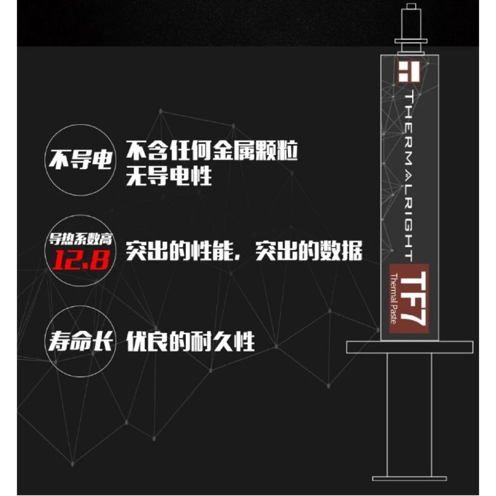 【GOGO3C 】含稅開發票 利民 Thermalright TF7 原裝密封包裝 DIY玩家愛用 CPU 散熱膏-細節圖4