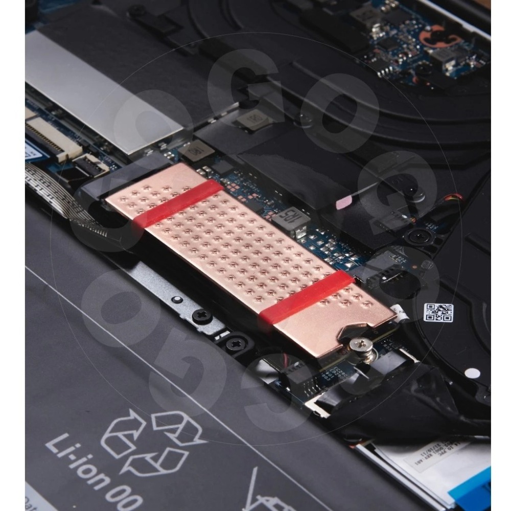 【GOGO3C 】NB 純銅 M.2 2280 SSD 散熱片 筆電 小空間 用料紮實 獨特點陣散熱技術 紫銅-細節圖2