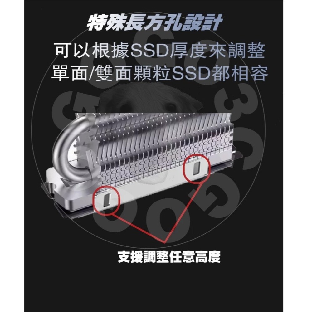 【GOGO3C 】酷里奧 CL-01 M.2 2280散熱器 CP值首選 塔式散熱片 高速Gen4 Gen5推薦使用-細節圖2