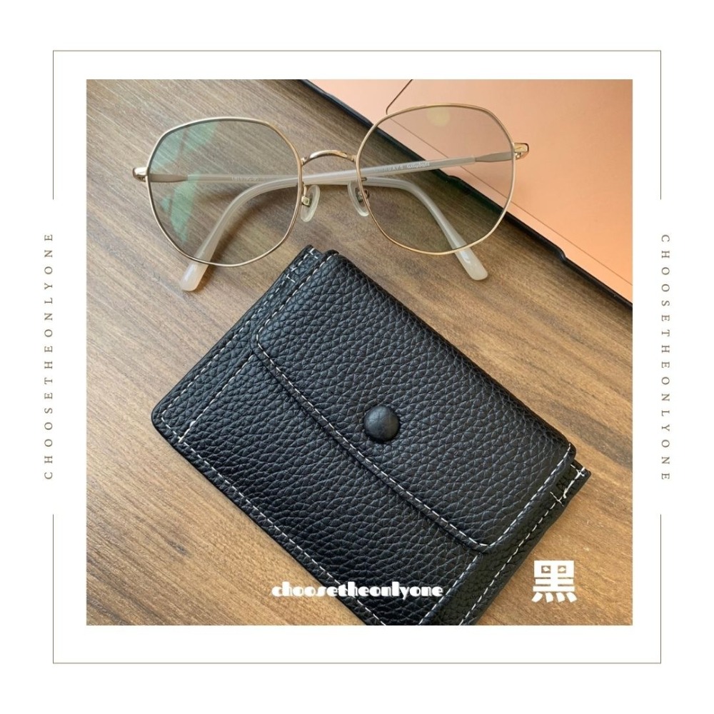 CTOO28 台灣賣家 六色荔枝紋皮零錢卡夾 女生皮夾 短夾 卡片夾-細節圖3