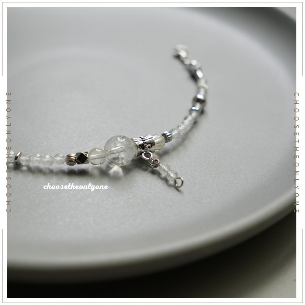 👩🏻CTOO28👩🏻 淨化負能量 白水晶手鍊 | 天然水晶 手環 手鍊 手鏈 平衡情緒 淨化周遭磁場-細節圖4