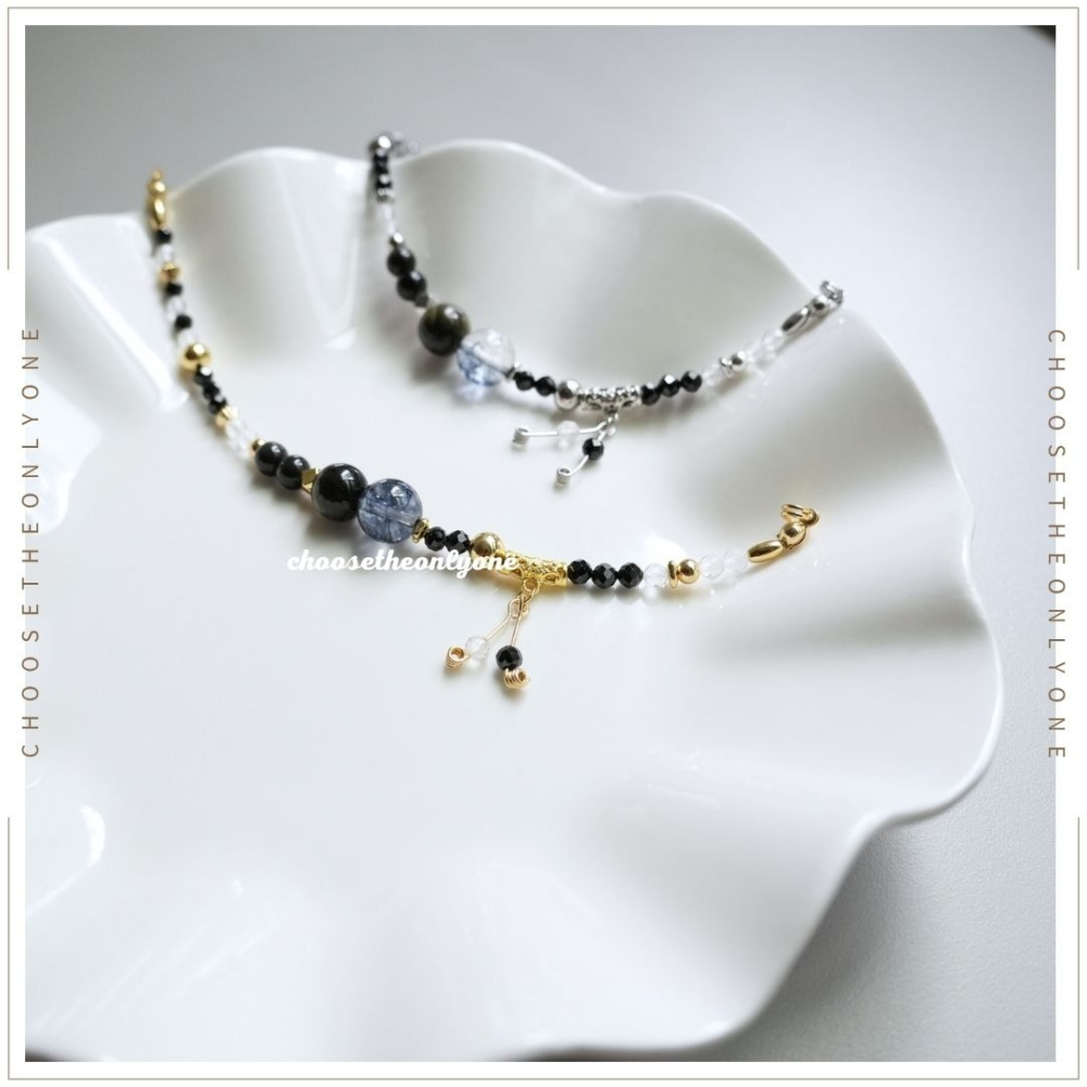 👩🏻CTOO28👩🏻 辟邪化煞 玄曜之環 | 天然水晶 釋放負面情緒 淨化磁場 手鍊 手環 招財聚財 水晶-細節圖3