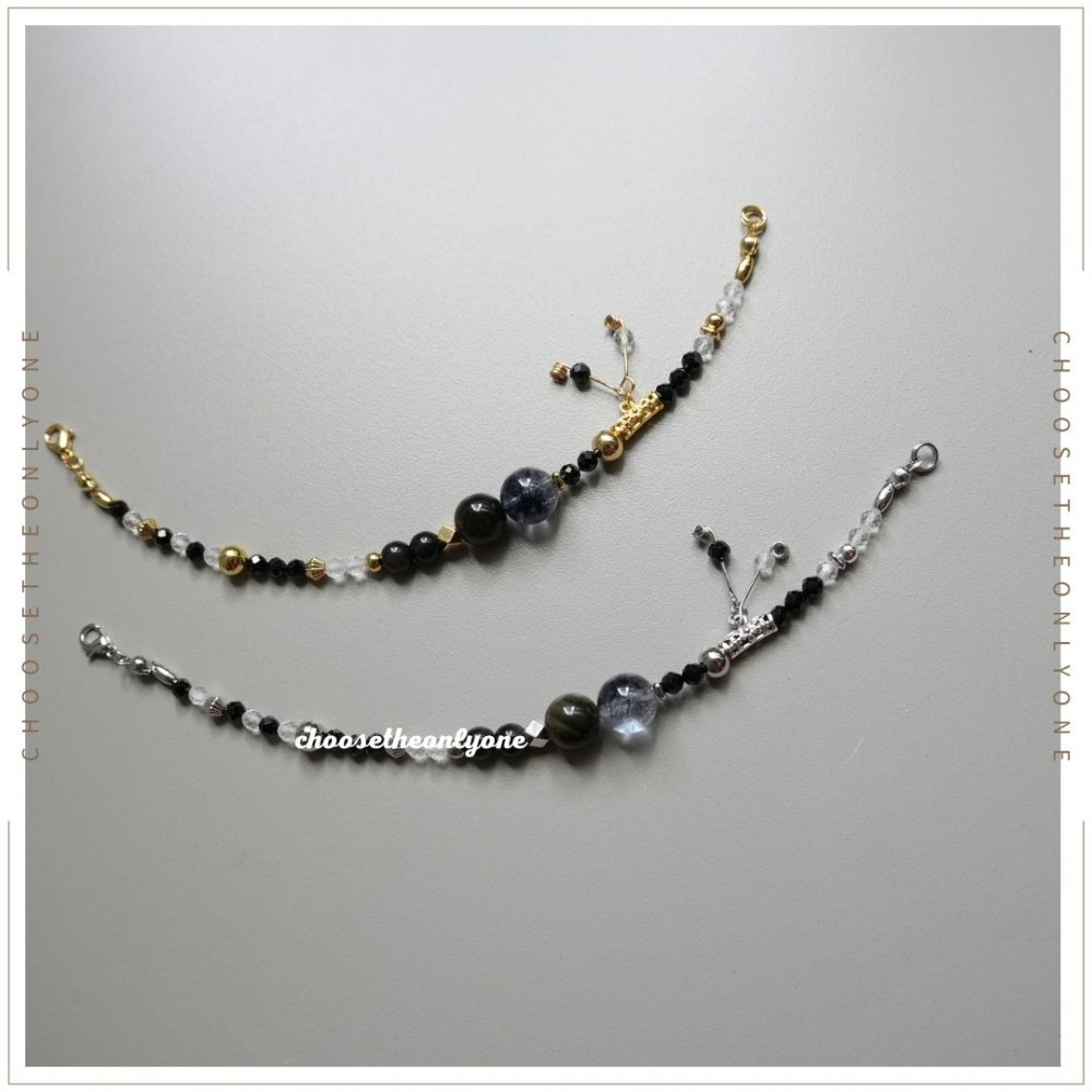 👩🏻CTOO28👩🏻 辟邪化煞 玄曜之環 | 天然水晶 釋放負面情緒 淨化磁場 手鍊 手環 招財聚財 水晶-細節圖4