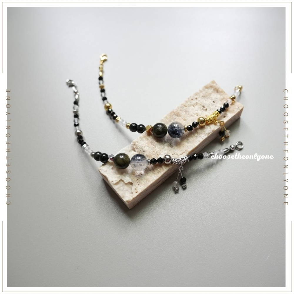 👩🏻CTOO28👩🏻 辟邪化煞 玄曜之環 | 天然水晶 釋放負面情緒 淨化磁場 手鍊 手環 招財聚財 水晶-細節圖6