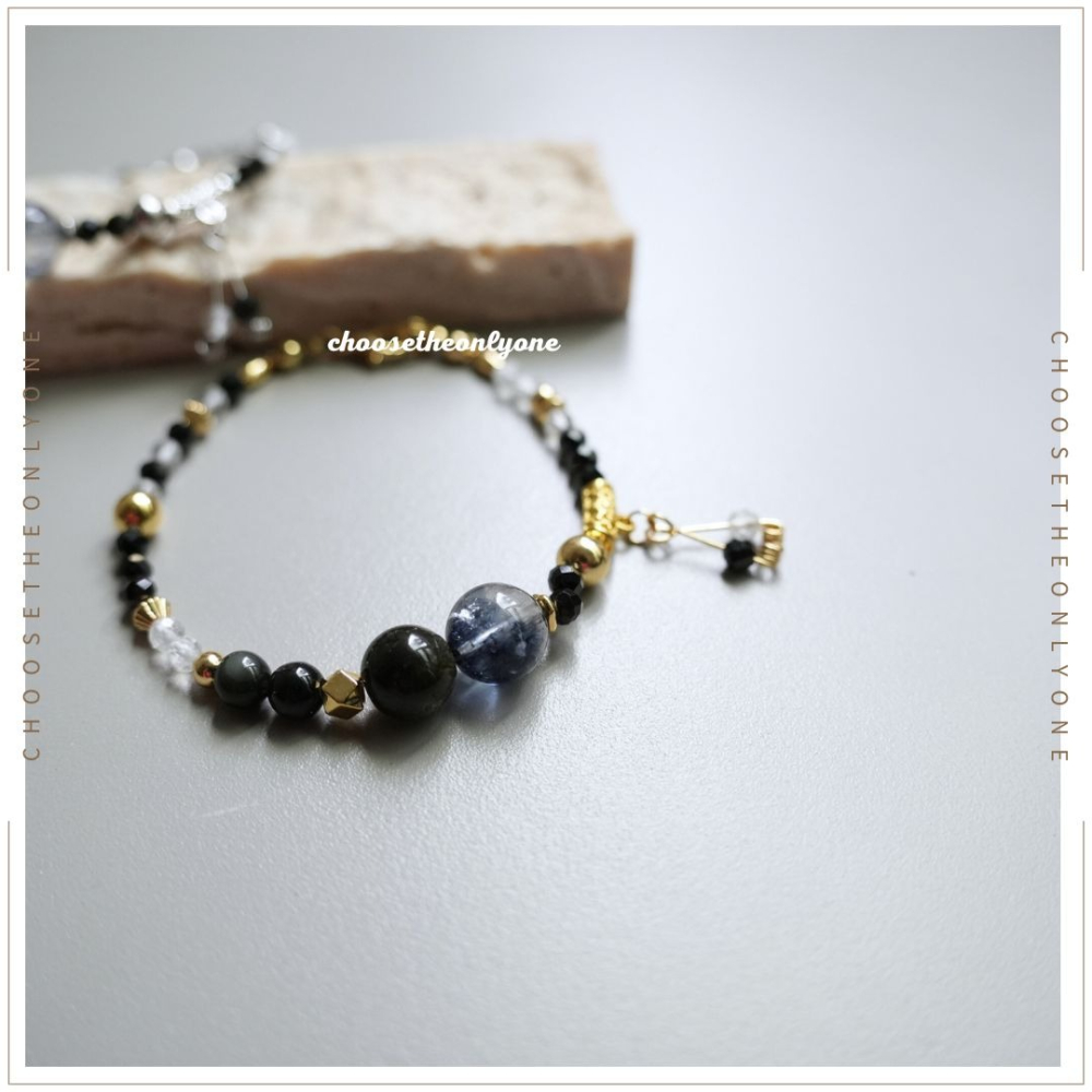 👩🏻CTOO28👩🏻 辟邪化煞 玄曜之環 | 天然水晶 釋放負面情緒 淨化磁場 手鍊 手環 招財聚財 水晶-細節圖8