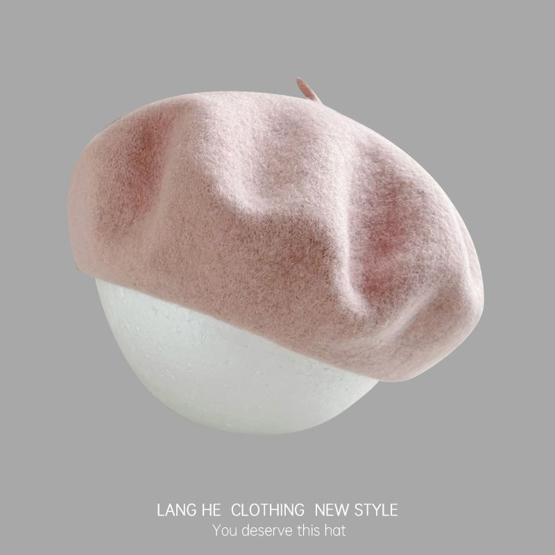 【JDUDS】貝雷帽 畫家帽 羊毛貝雷帽 貝蕾帽 南瓜帽 素面貝雷帽秋 帽子-規格圖9