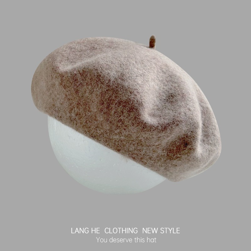 【JDUDS】貝雷帽 畫家帽 羊毛貝雷帽 貝蕾帽 南瓜帽 素面貝雷帽秋 帽子-規格圖9