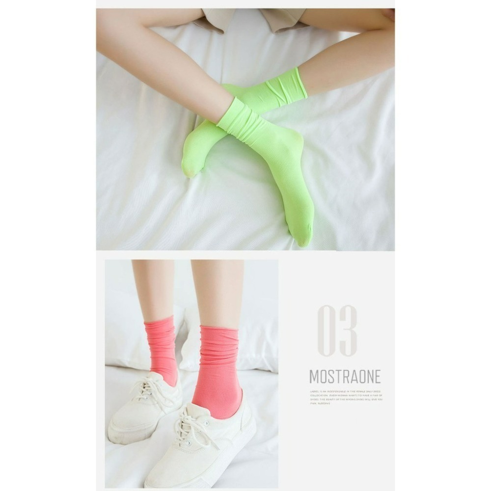 【JDUDS】韓國純色復古堆堆襪 堆堆襪 長襪 中筒襪 襪子 女襪 韓妞 必備款 JDUDS 11色可選-細節圖7