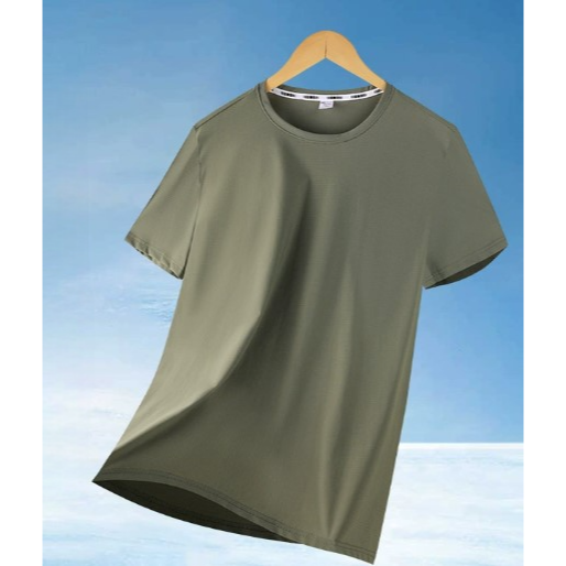 【JDUDS】冰絲T恤 涼感上衣 夏季韓版ins 短袖外穿寬鬆上衣 打底衫 降溫 仙女 寬鬆圓領T 寬鬆圓領T 舒適-規格圖7