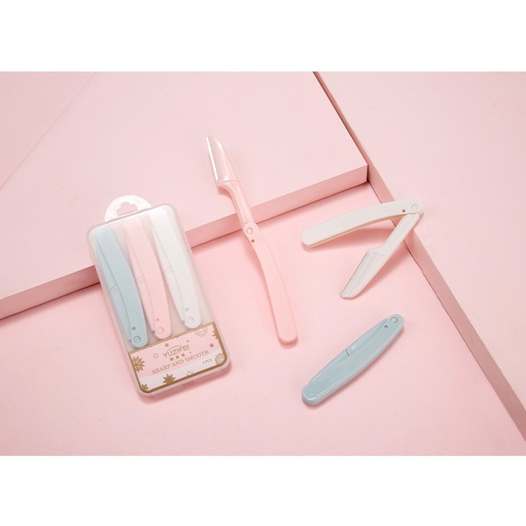 【JDUDS】 摺疊修眉刀 修眉刀 眉刀 拋棄式修眉刀 修眉 贈品修眉刀 贈品 薄荷綠修眉刀  修眉刀-細節圖2