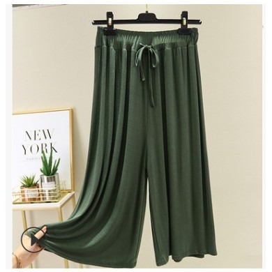 【JDUDS】莫代爾 寬褲  寬褲  抽繩褲 瑜珈褲 闊腿褲 九分褲  女長褲 薄長褲【P0003】-細節圖7