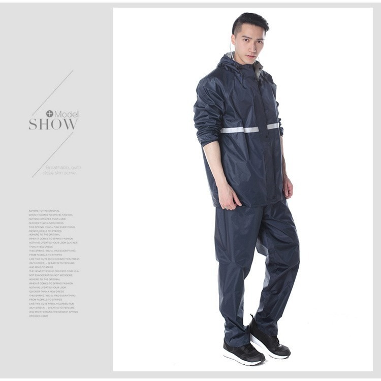 【JDUDS】【厚膠加強更防水！】整套「衣+褲」自行車 雨衣 超輕防水防風衣 反光雨衣 兩件式雨衣-細節圖4