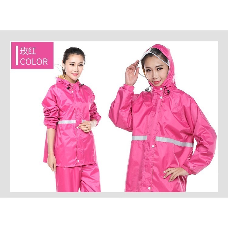 【JDUDS】【厚膠加強更防水！】整套「衣+褲」自行車 雨衣 超輕防水防風衣 反光雨衣 兩件式雨衣-細節圖5