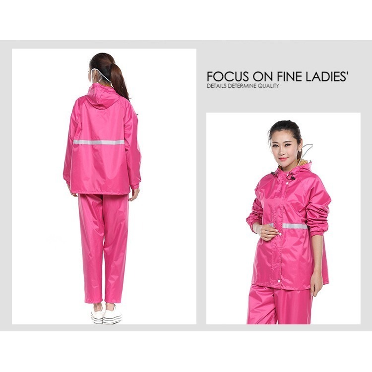 【JDUDS】【厚膠加強更防水！】整套「衣+褲」自行車 雨衣 超輕防水防風衣 反光雨衣 兩件式雨衣-細節圖6