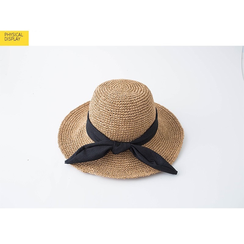 【JDUDS】韓版防曬遮陽草帽沙灘帽子女夏天海邊 休閒時尚百搭 帽子-細節圖7